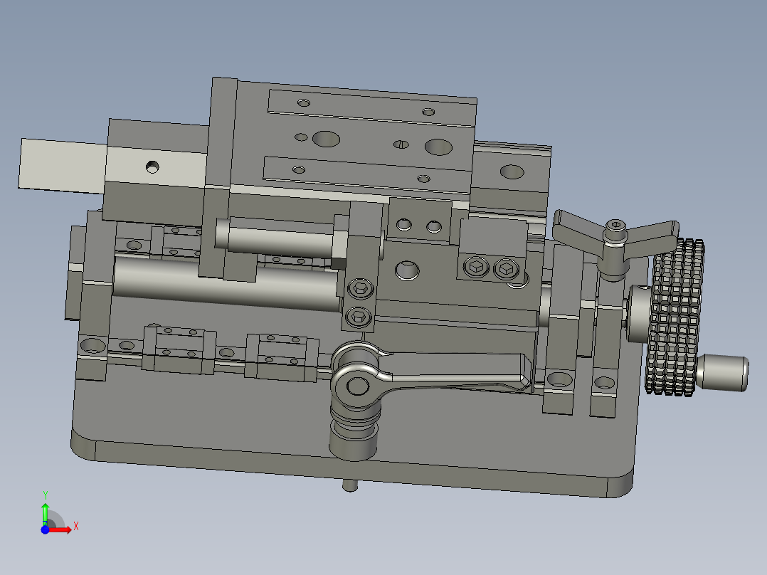 45度切割组合件前视图