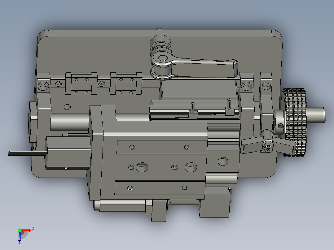 45度切割组合件俯视图