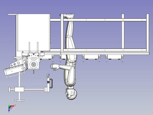 自动给料机车床3D模型图纸俯视缩略图