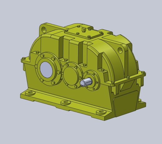 二级圆柱齿轮传动减速器缩略图