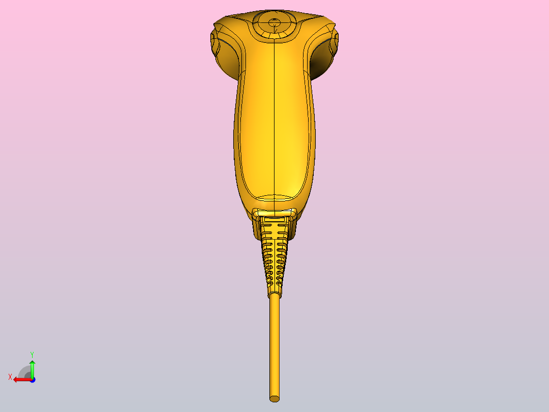 IDM120 Corded手持式扫描枪后视图