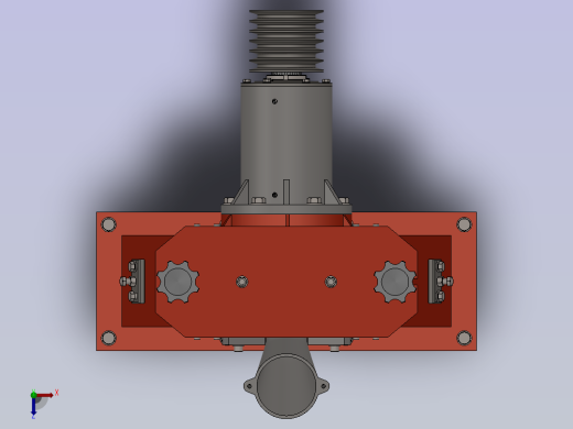 Q034轴座式抛丸器俯视缩略图