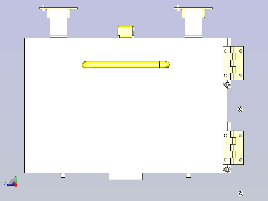 一款变频BOX门扉机构3D图模型右视图