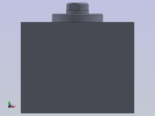 方形气缸100x25x50.25mm前视缩略图