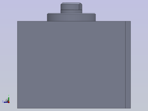 方形气缸100x25x50.25mm右视缩略图