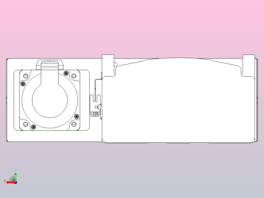 日规模组半封闭丝杆TPA-HNR-202D-2510C-L650-MR-C-P75-N3后视图