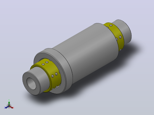 标准型微型滚珠衬套导向轴组件_LSST-10-50-30-40-A正等轴测缩略图