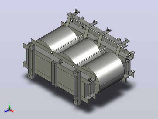 SG-200三相干式变压器三维模型202308