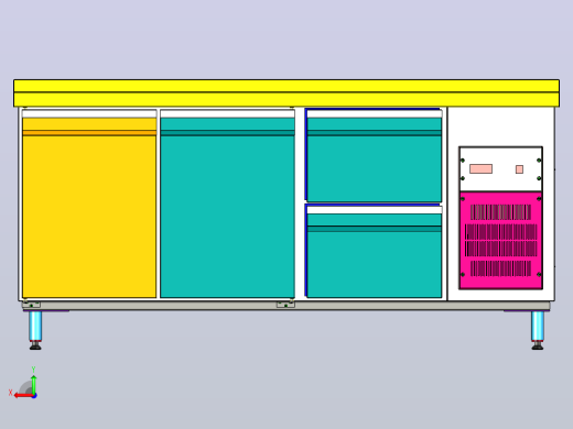 冷柜冷藏桌后视缩略图