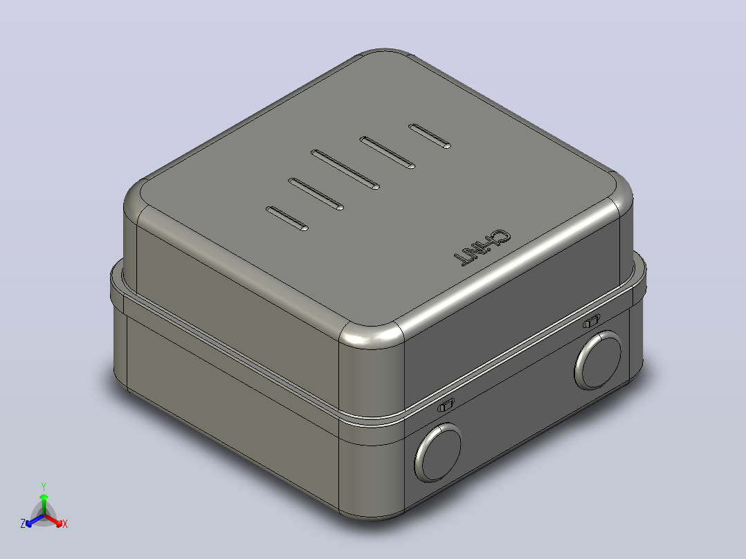 QC36-10TN电磁起动器三维模型202204主视图