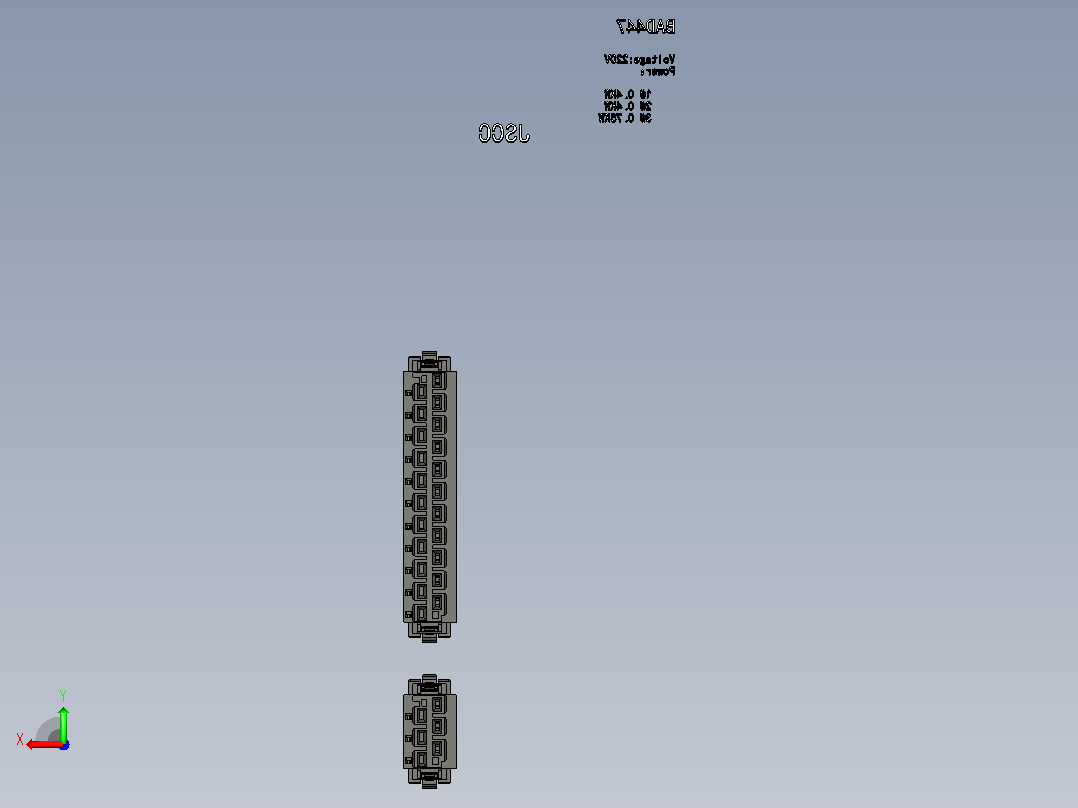 变频器BDA444后视图