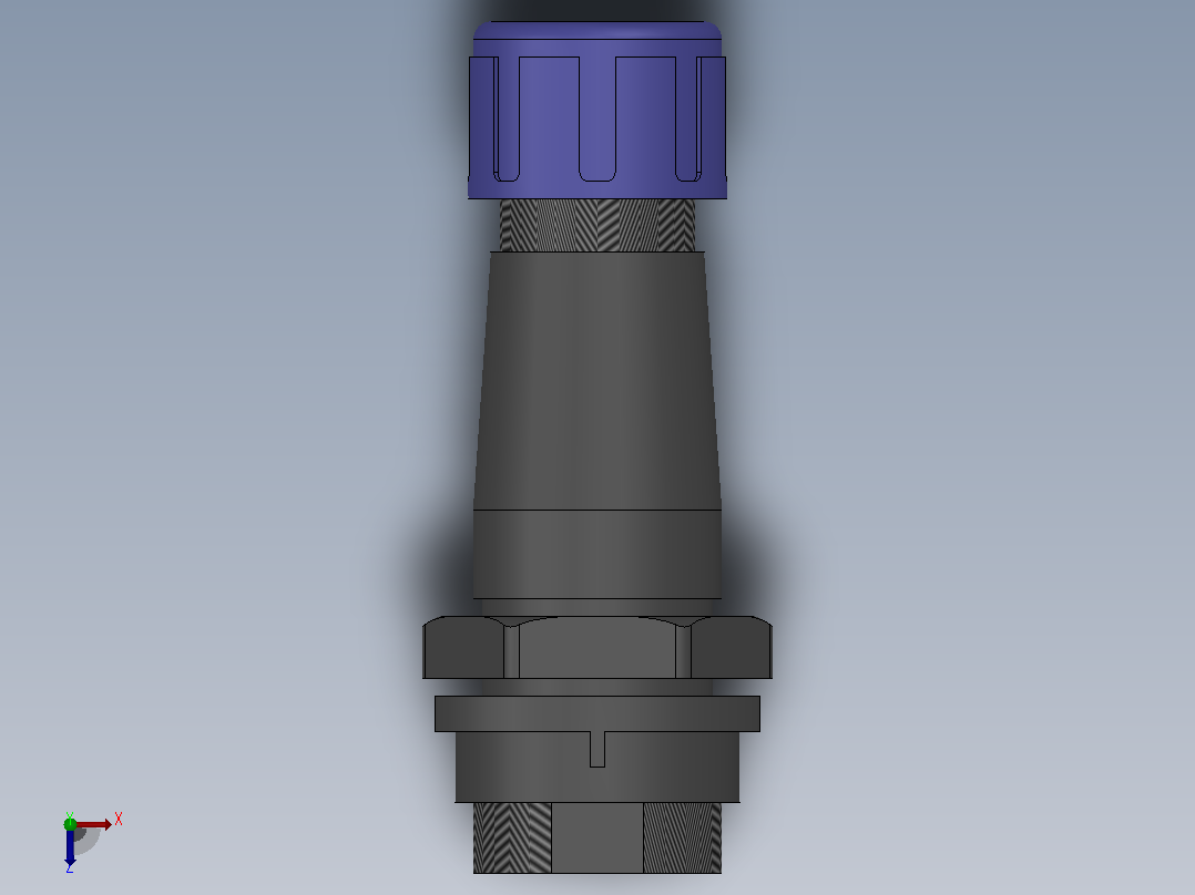 SP1311S[SP1311S-4]航空插头，多芯接头，连接器俯视图