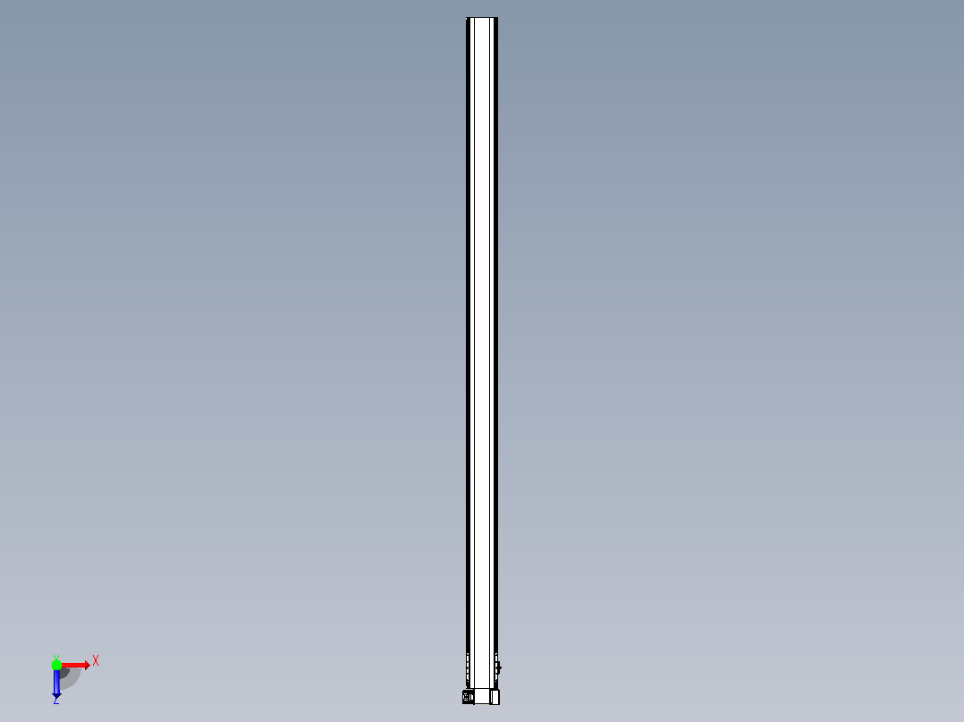 皮带直线轴半封闭可选导轨TPA-HNB-140D-120-L2700-RP-C-P40-N3俯视图
