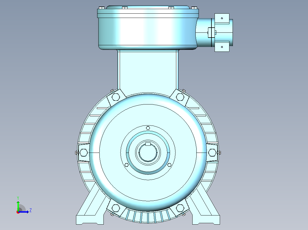 YB3型电机-B3-315-355[YB3-315M-8]左视图