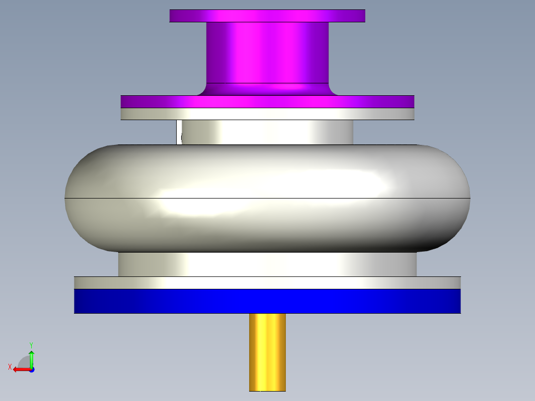 汽车废气余能回收利用装置设计后视图