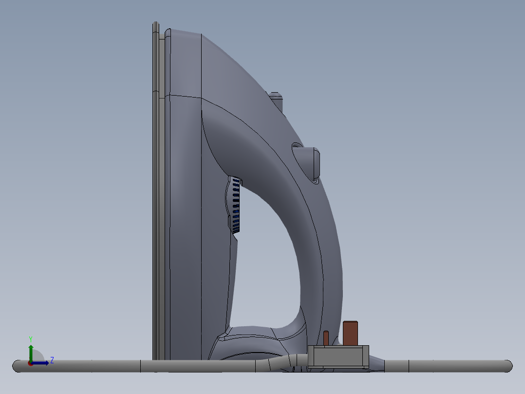家用熨斗3D模型左视图