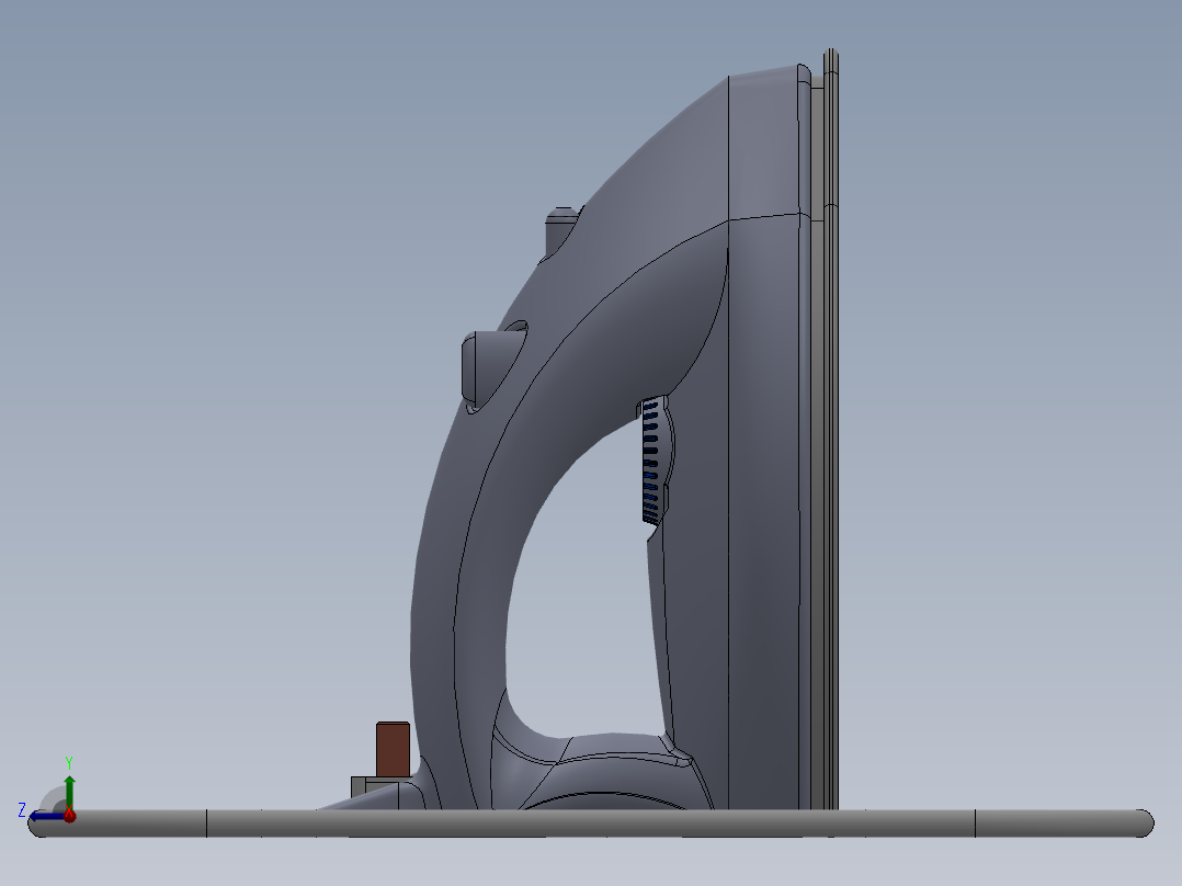 家用熨斗3D模型右视图