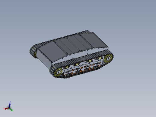 履带车底盘模型sw16可编辑