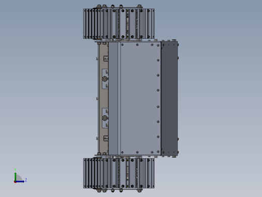 履带车底盘模型sw16可编辑左视缩略图