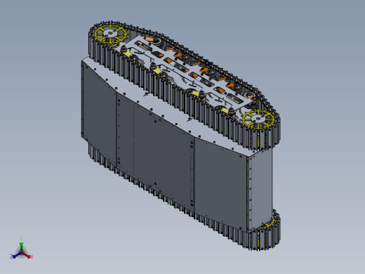 履带车底盘模型sw16可编辑正等轴测缩略图