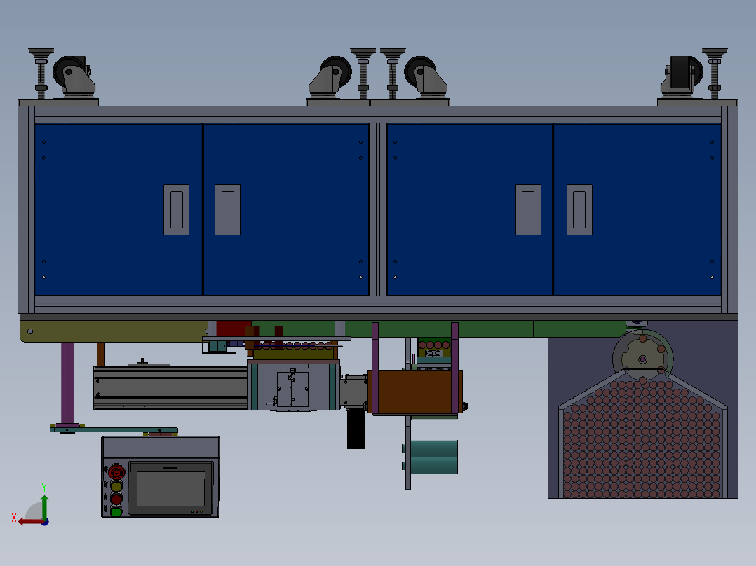自动贴青稞纸点焊机sw18可编辑后视图