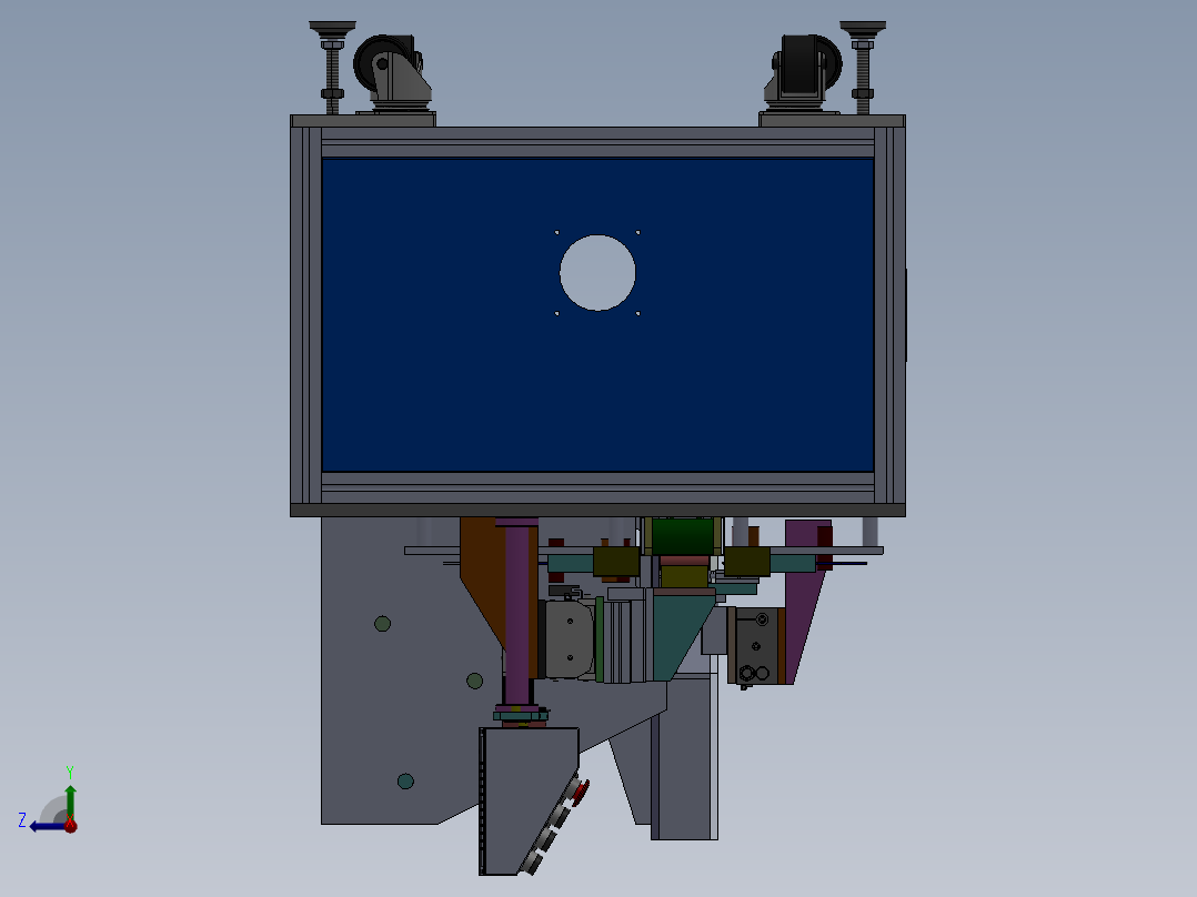 自动贴青稞纸点焊机sw18可编辑右视图