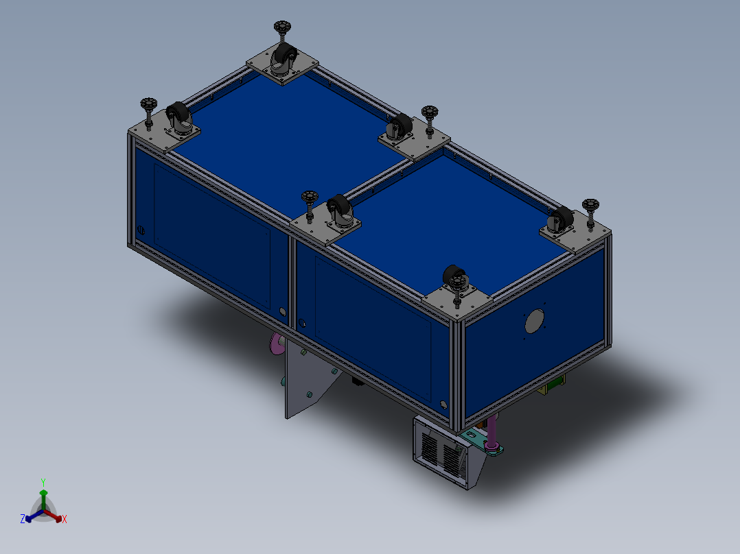 自动贴青稞纸点焊机sw18可编辑正等轴测图