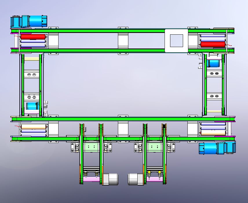 环形皮带输送线3D图纸 T479