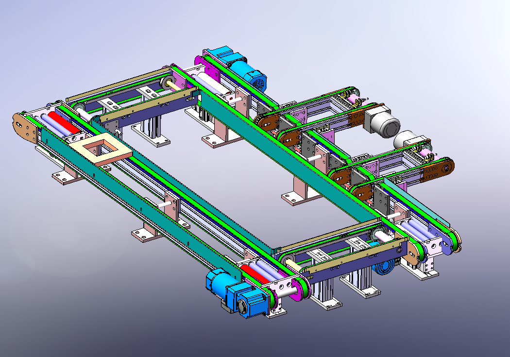 环形皮带输送线3D图纸 T479