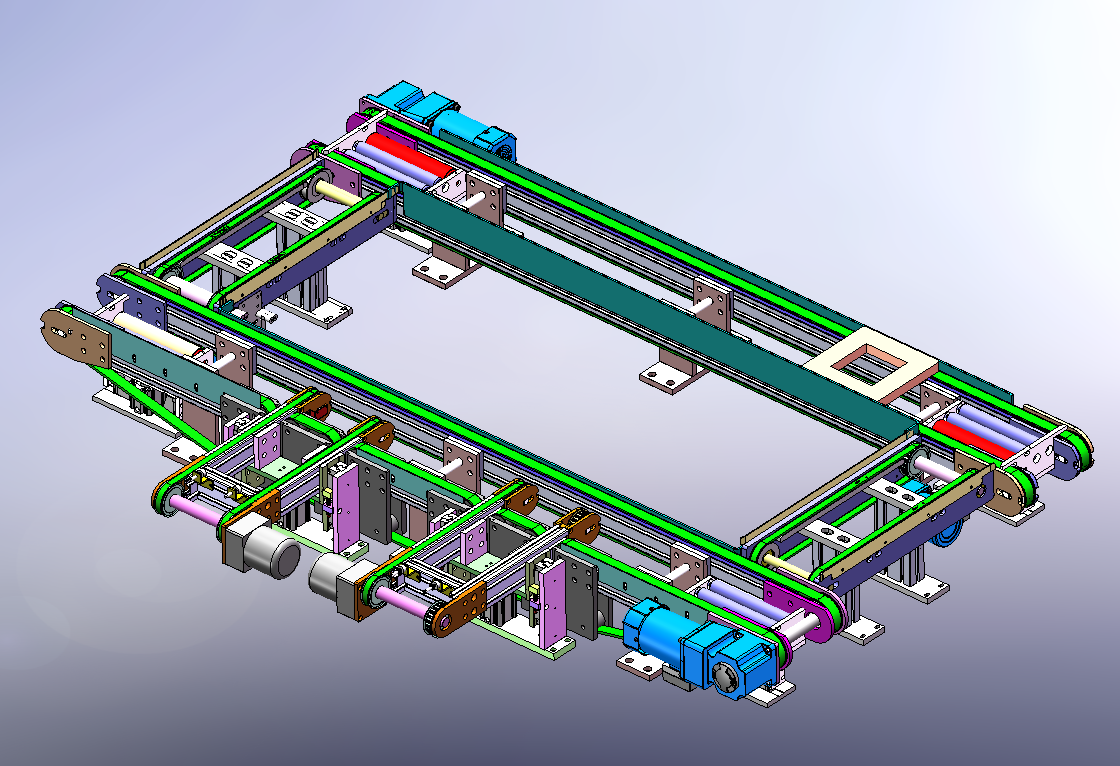 环形皮带输送线3D图纸 T479