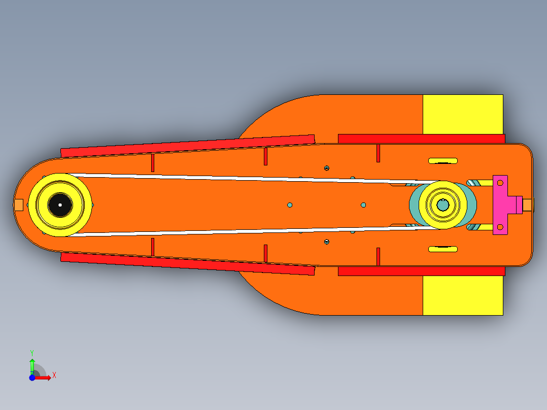 GFJ11高速分散机全套CAD图纸+Stp三维模型前视图