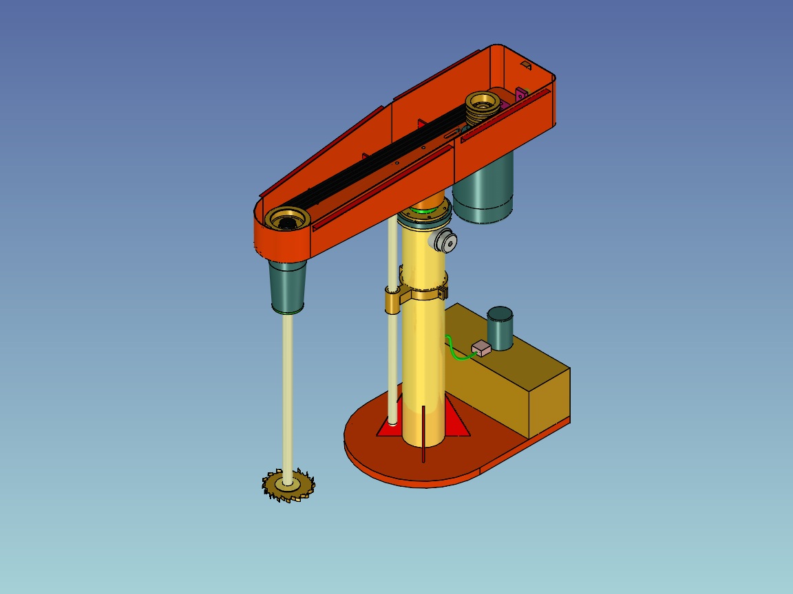GFJ11高速分散机全套CAD图纸+Stp三维模型