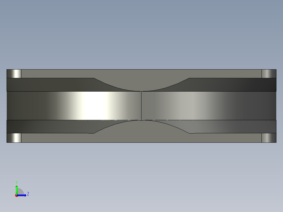 92毫米表壳风扇左视图