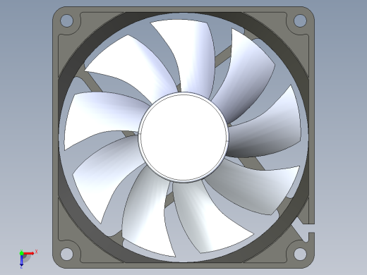 92毫米表壳风扇俯视缩略图