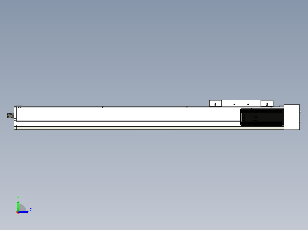 Toyo东佑达直线模组-ECH17-650-BR-400W+煞車左视图