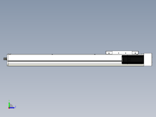 Toyo东佑达直线模组-ECH17-650-BR-400W+煞車左视缩略图