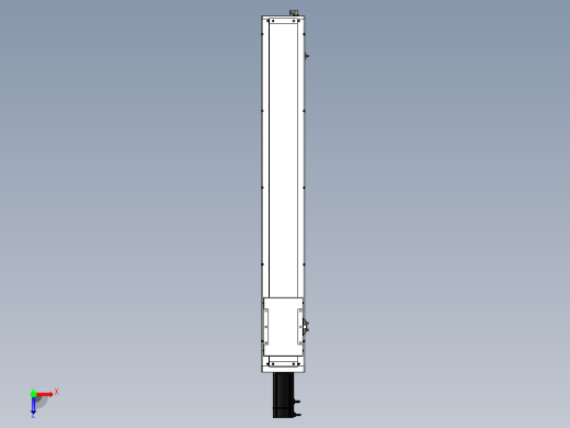 Toyo东佑达直线模组-ECH17-1050-BC-750W+煞車俯视缩略图