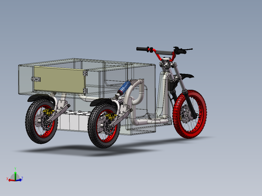 电动三轮车设计【三维SW模型+CAD图纸+说明书】