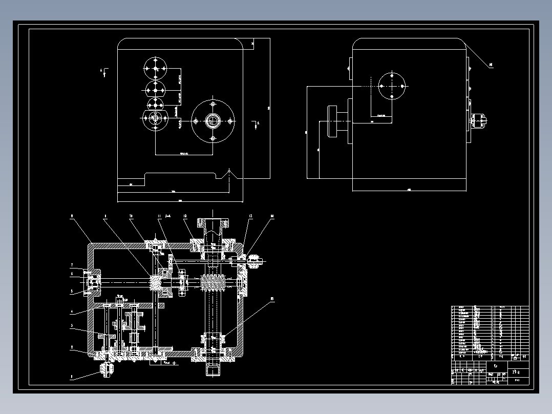 大模数蜗杆铣刀专用机床设计