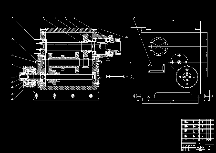 大模数蜗杆铣刀专用机床设计