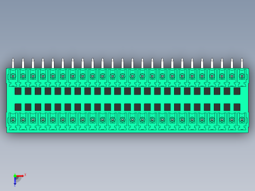 DEGSON 15EDG 系列 3.5mm 插拔式接线端子 FullPack-15EDGRH-3.5-48P-14-00AH俯视缩略图