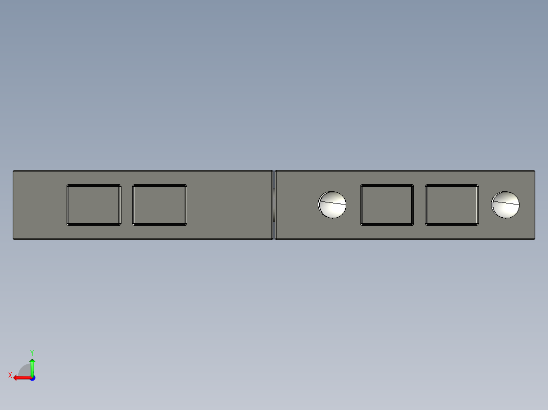 鋅合金鉸鏈SOH-3D多系列多零件图纸模型后视图