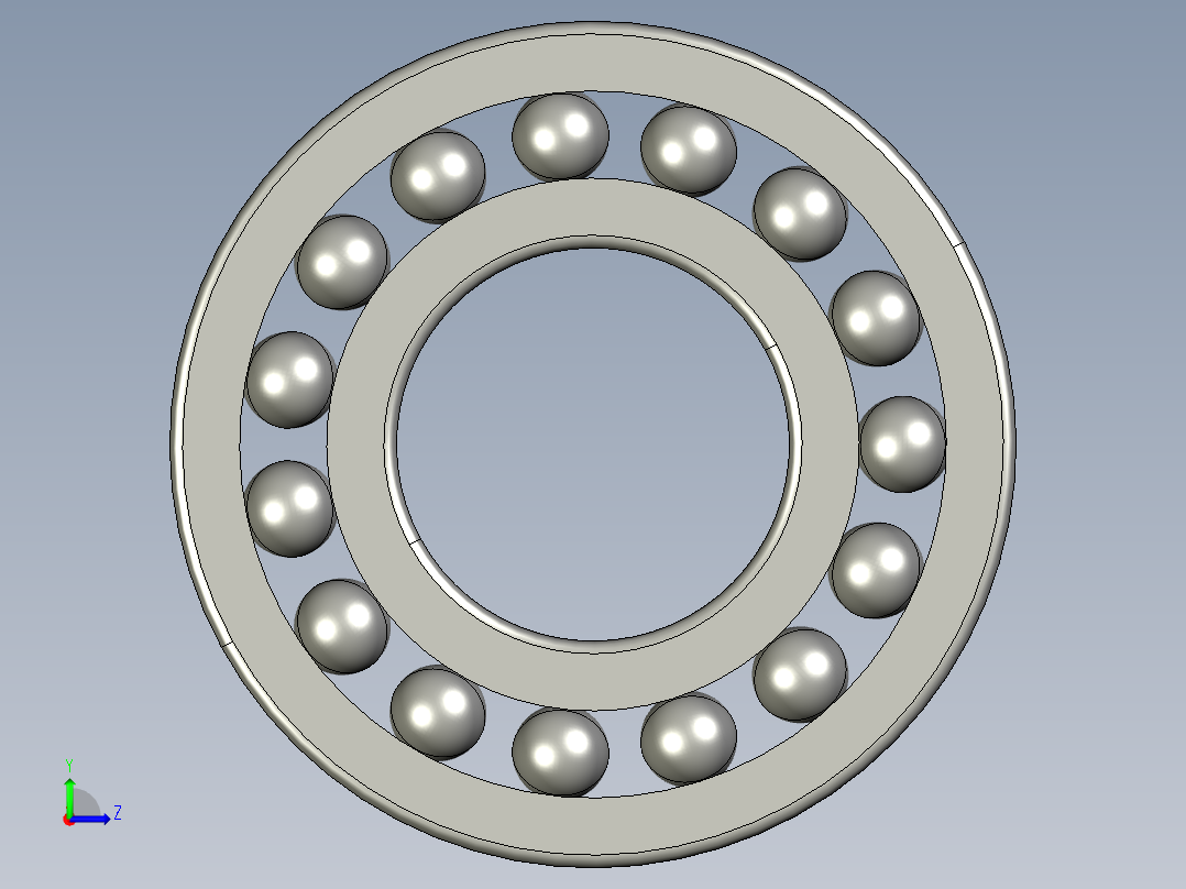 深沟球轴承6313左视图