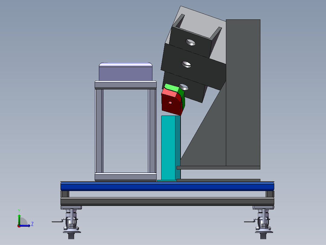 保险杠切割机左视图