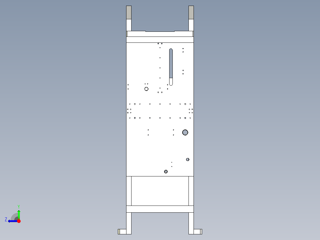 隔离盖压机右视图