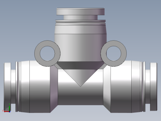 气动接头-T型三通APEW8-6（8变6）后视缩略图