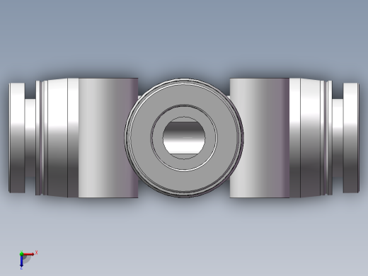 气动接头-T型三通APEW8-6（8变6）俯视缩略图