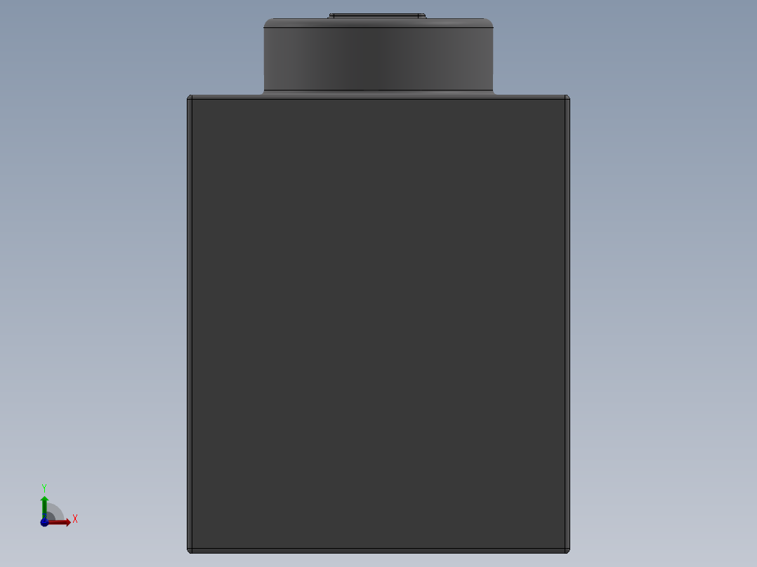 乐高套装 4421基本积木-4211389 - 3005 Medium Stone Grey Brick 1 x 1.SLDPRT前视图