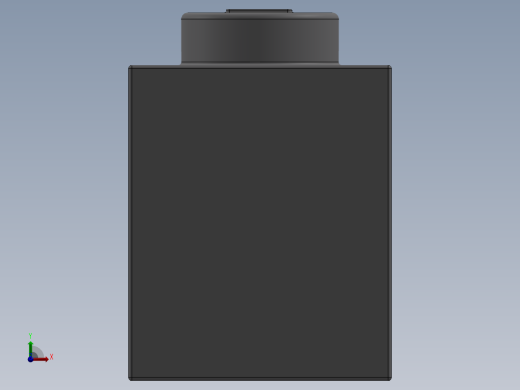 乐高套装 4421基本积木-4211389 - 3005 Medium Stone Grey Brick 1 x 1.SLDPRT前视缩略图