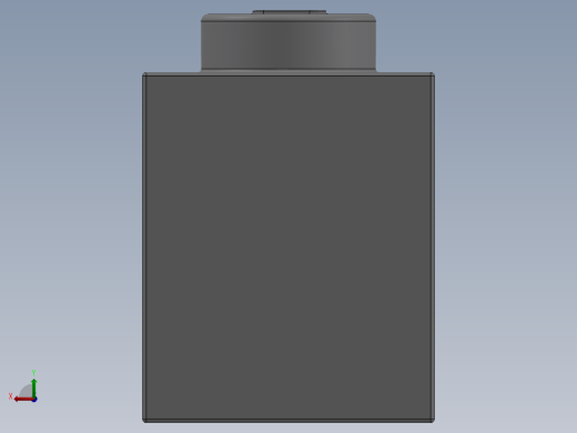 乐高套装 4421基本积木-4211389 - 3005 Medium Stone Grey Brick 1 x 1.SLDPRT后视缩略图